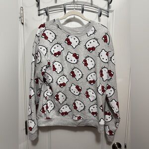 hello kitty sanrio graphic crewneck sweatshirt women’s XL sweater Y2K kid core